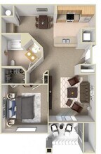1 Bed 1 Baths 202 floor plan